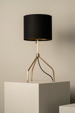 Brass base, Spider table lamp, by Isabel Moncada. Customizable.