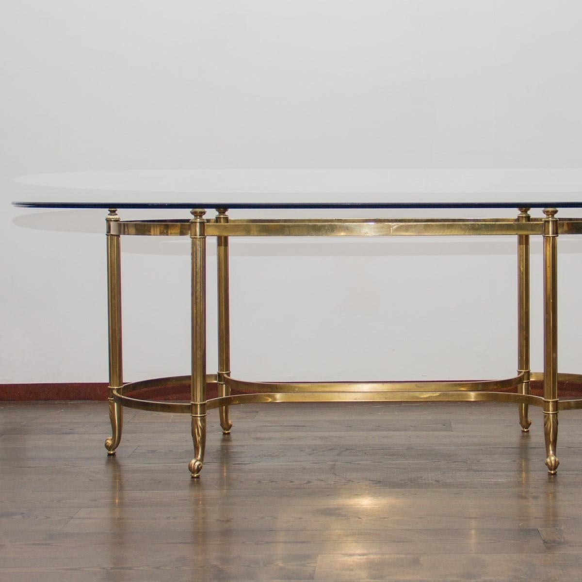 Brass Based Brass Desk/Centre Table, 1960s 4