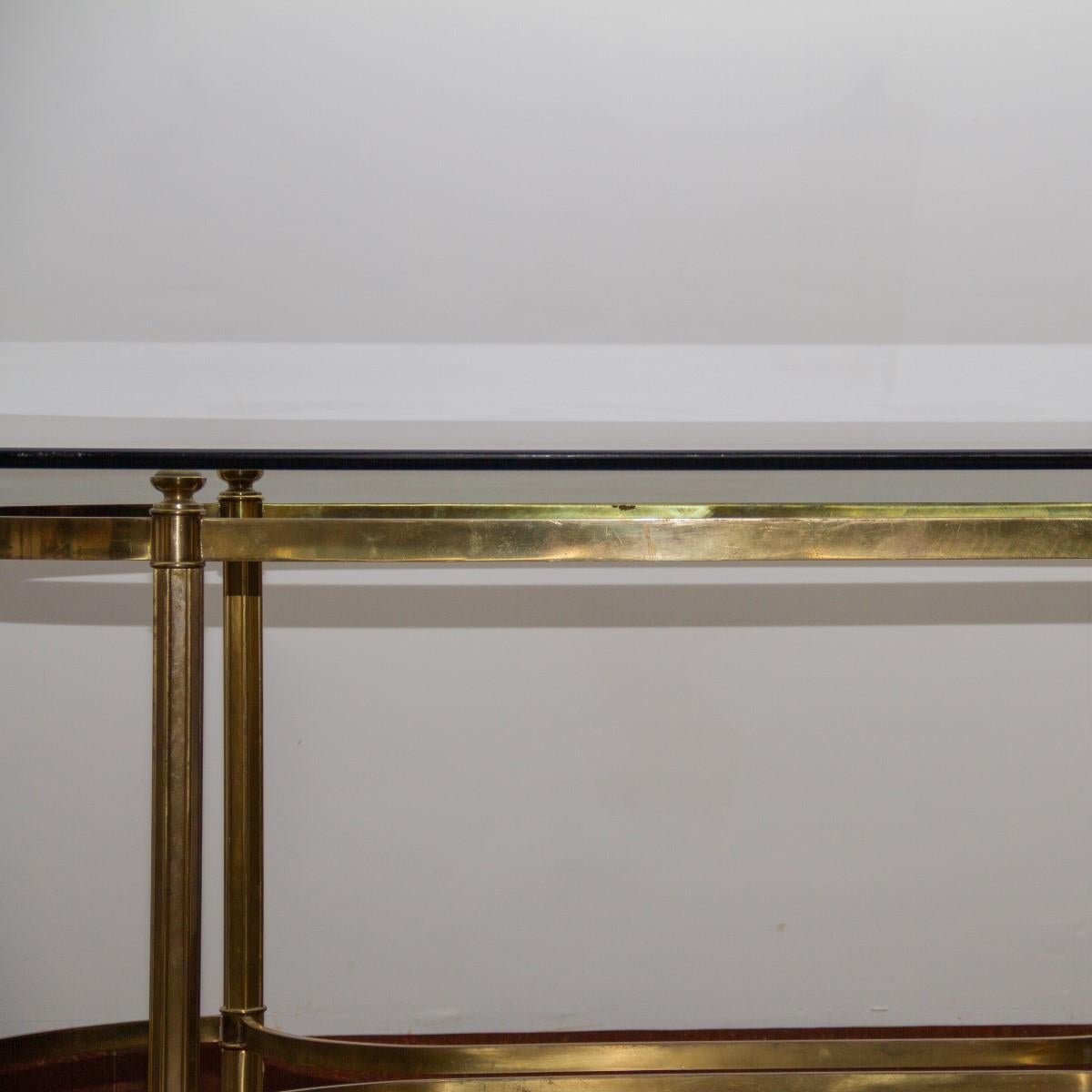 Brass Based Brass Desk/Centre Table, 1960s 2