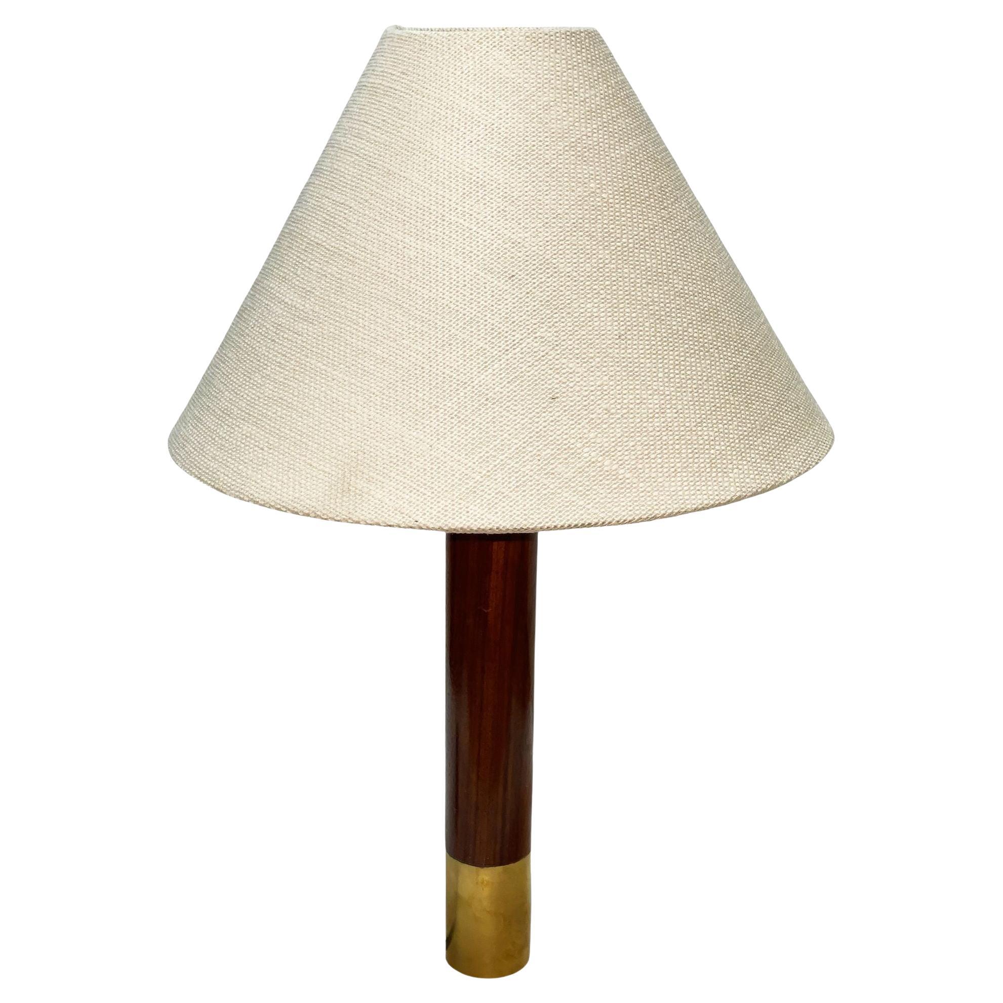 Brass Básica M2 Table Dimmer Lamp by Santiago Roqueta For Santa 
Cole w/ Shade For Sale