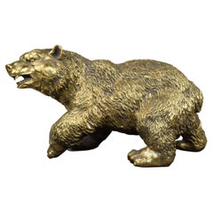 Brass  Bear Sculpture