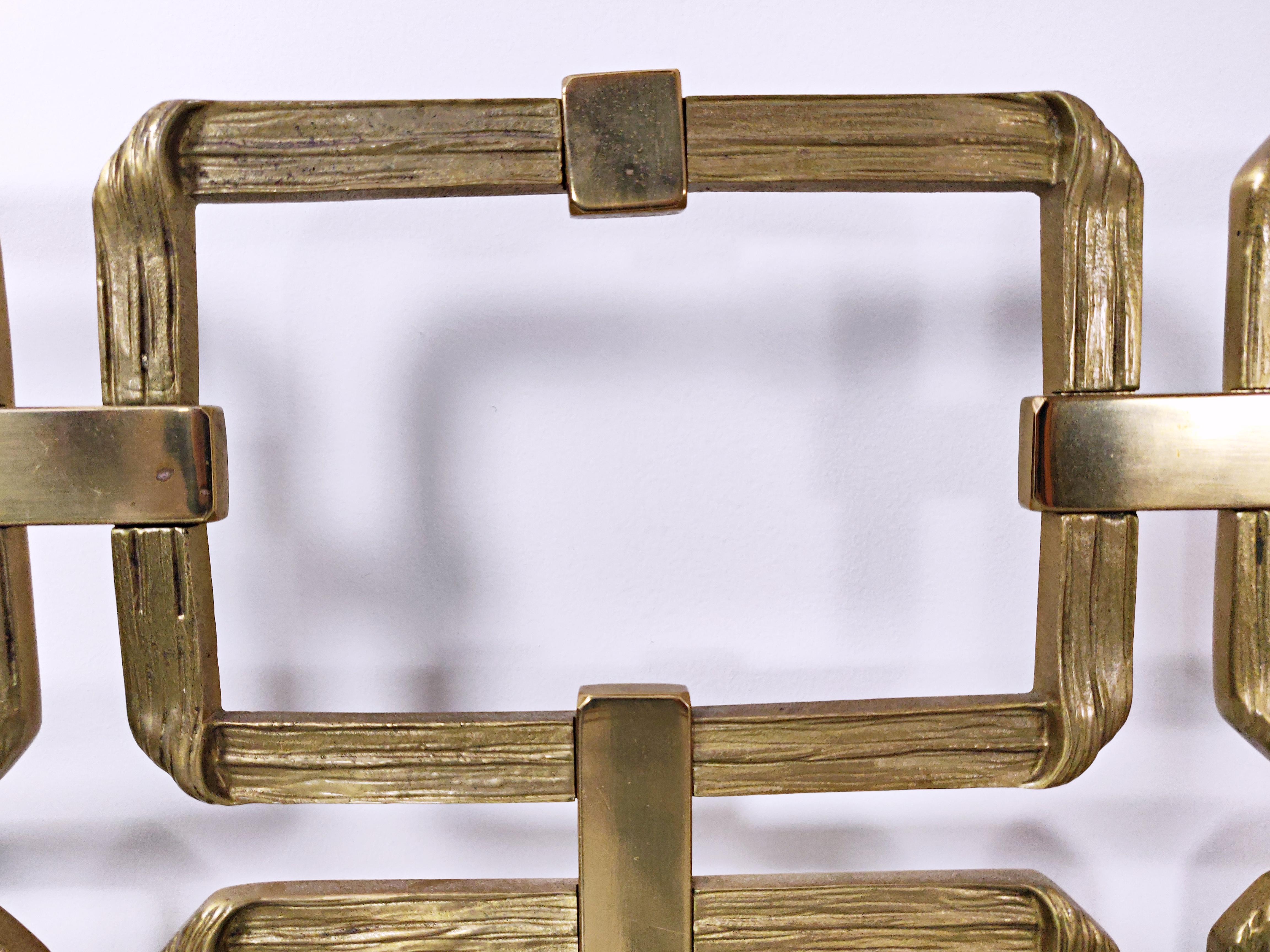 Italian Brass Bed by Luciano Frigerio, 1970s