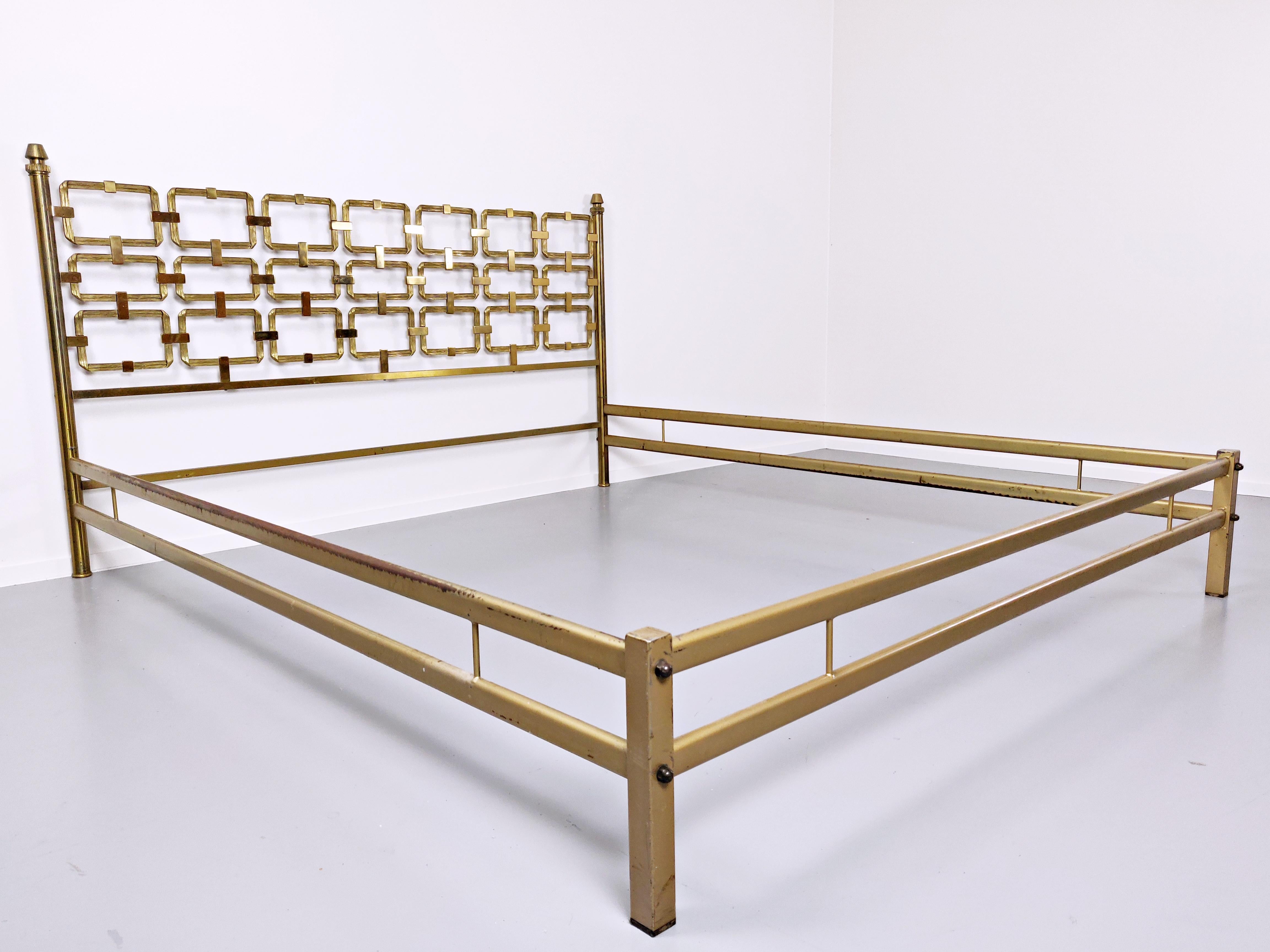 Brass Bed by Luciano Frigerio, 1970s 1