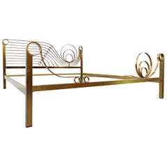 Brass Bed by Luciano Frigerio, 1970s