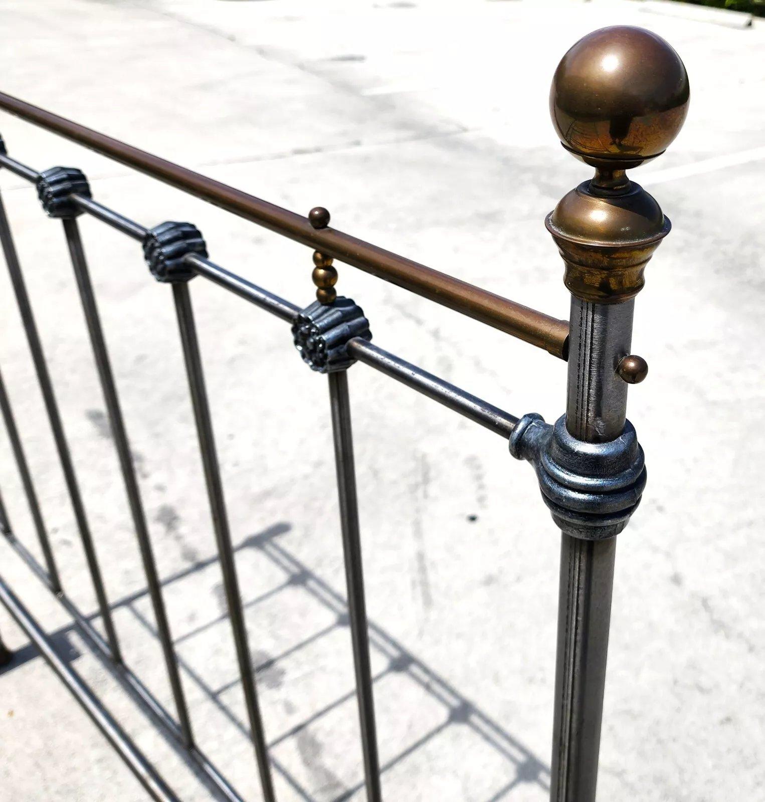 Brass Bed Frame Squeak Free Queen or Full Victorian Style For Sale 9