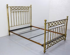Brass Bed US Double Bed UK Full Size French, c. 1930