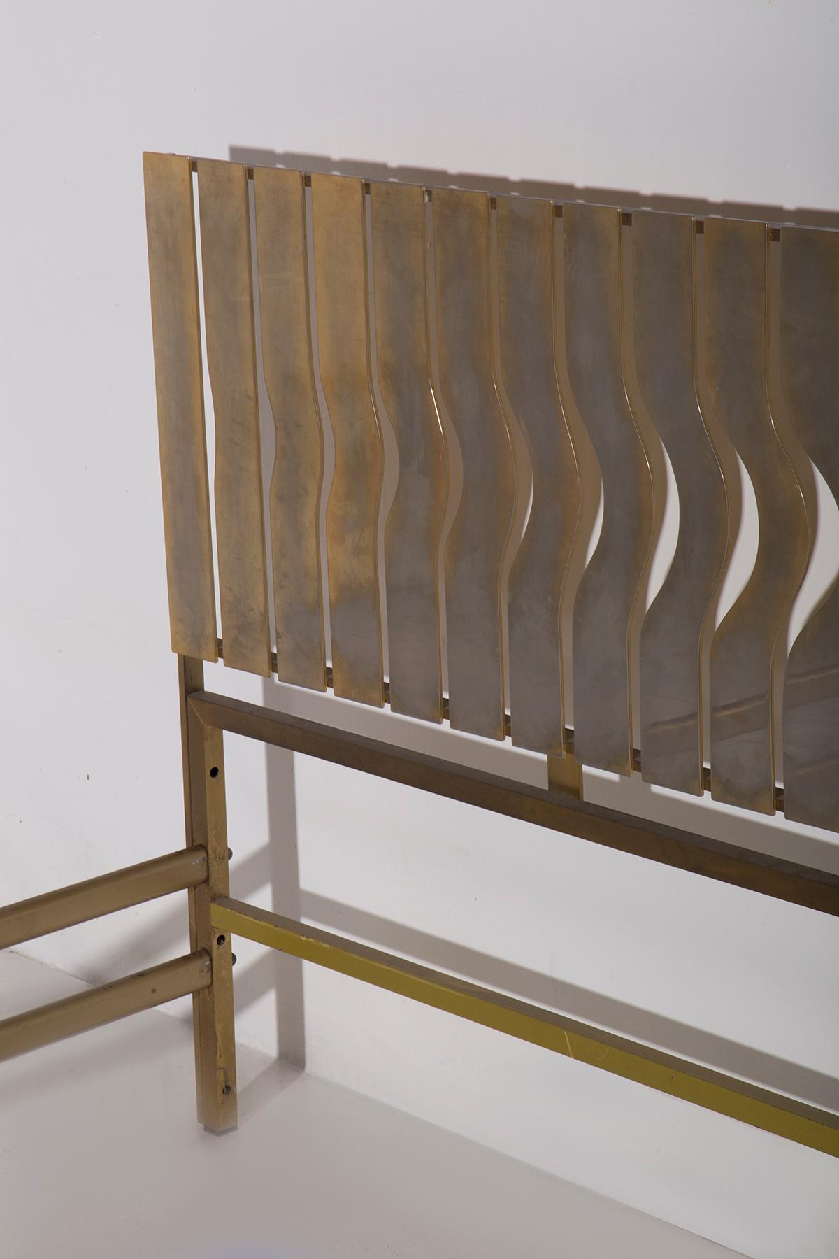 Italian Brass Bedhead by Luciano Frigerio