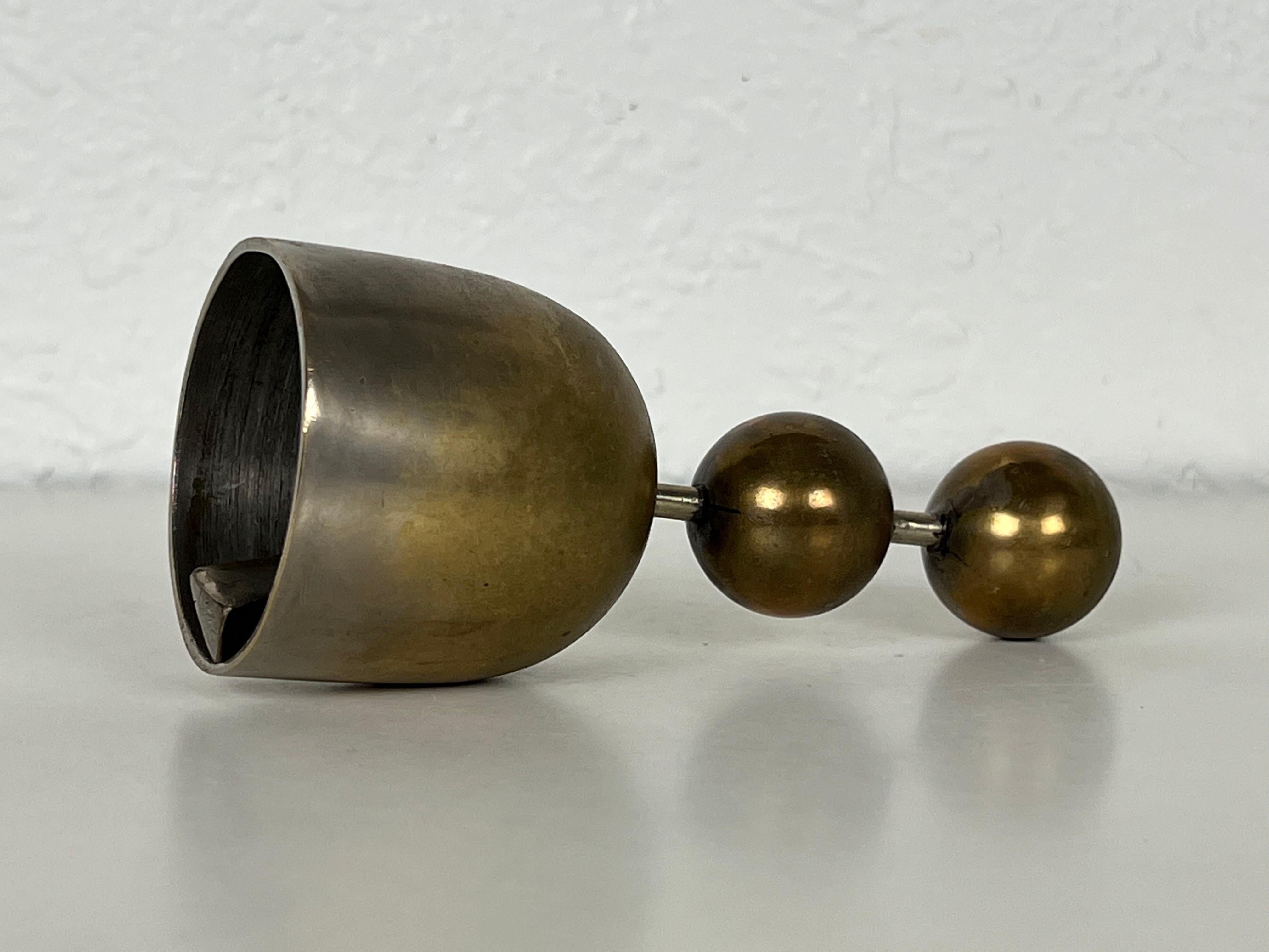 Brass Bell by Karl Hagenauer for Werkstatte Hagenauer In Good Condition In Fort Lauderdale, FL