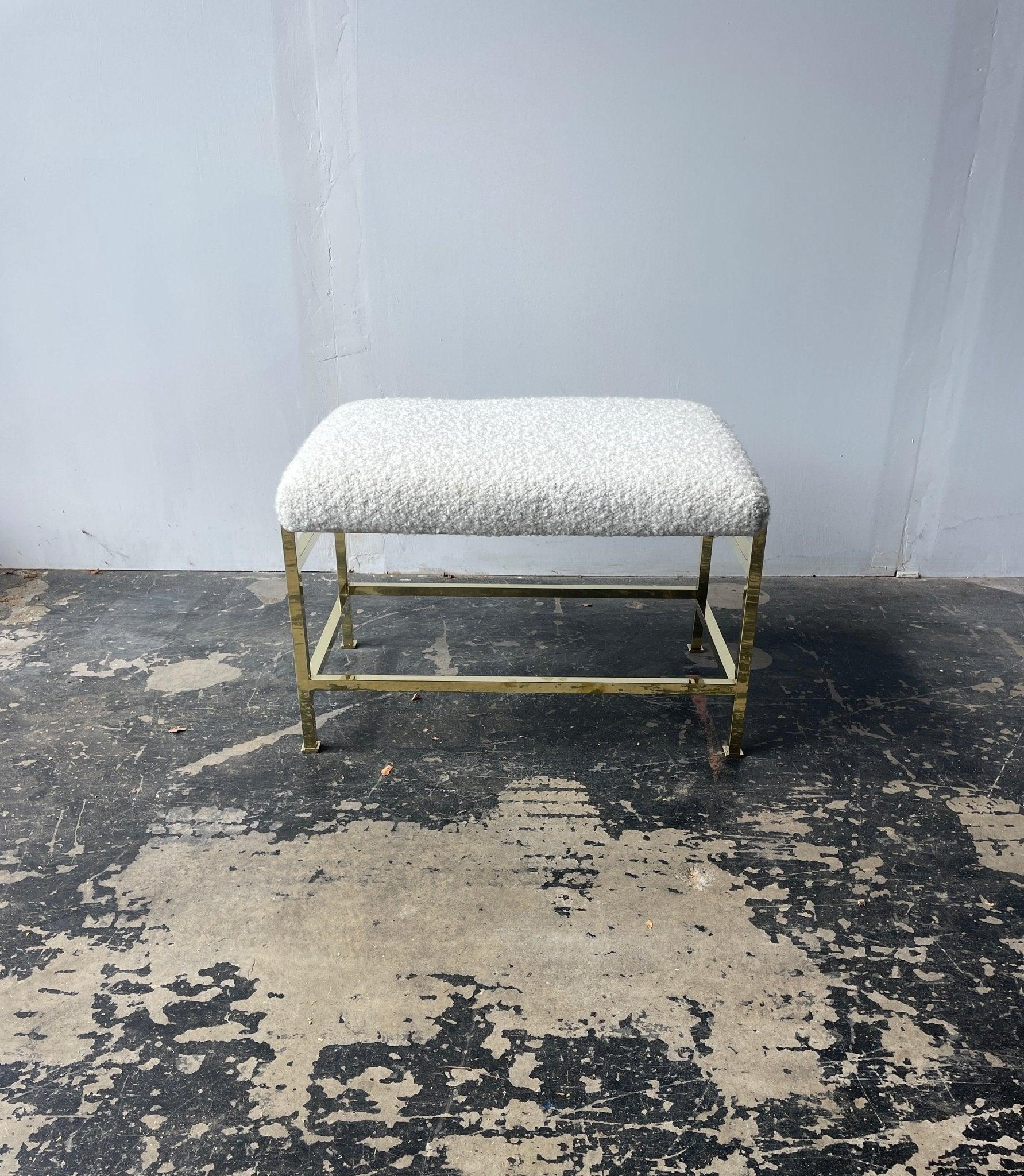 Mid-20th Century Brass Bench by Edward Wormley for Dunbar