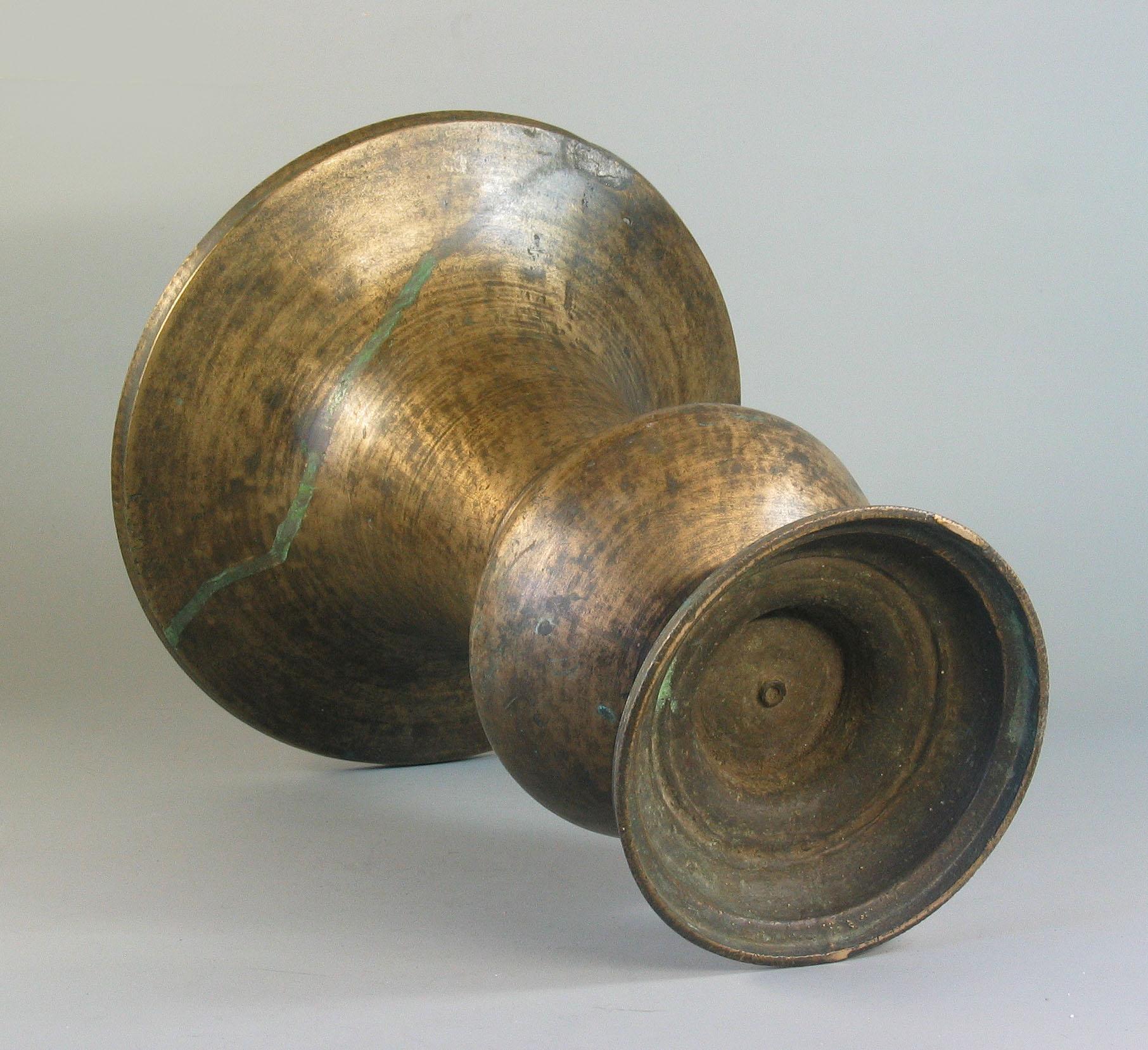 Hand-Crafted Brass Betel Nut Box & Cover together with Spitton and Brass Betel Nut Set
