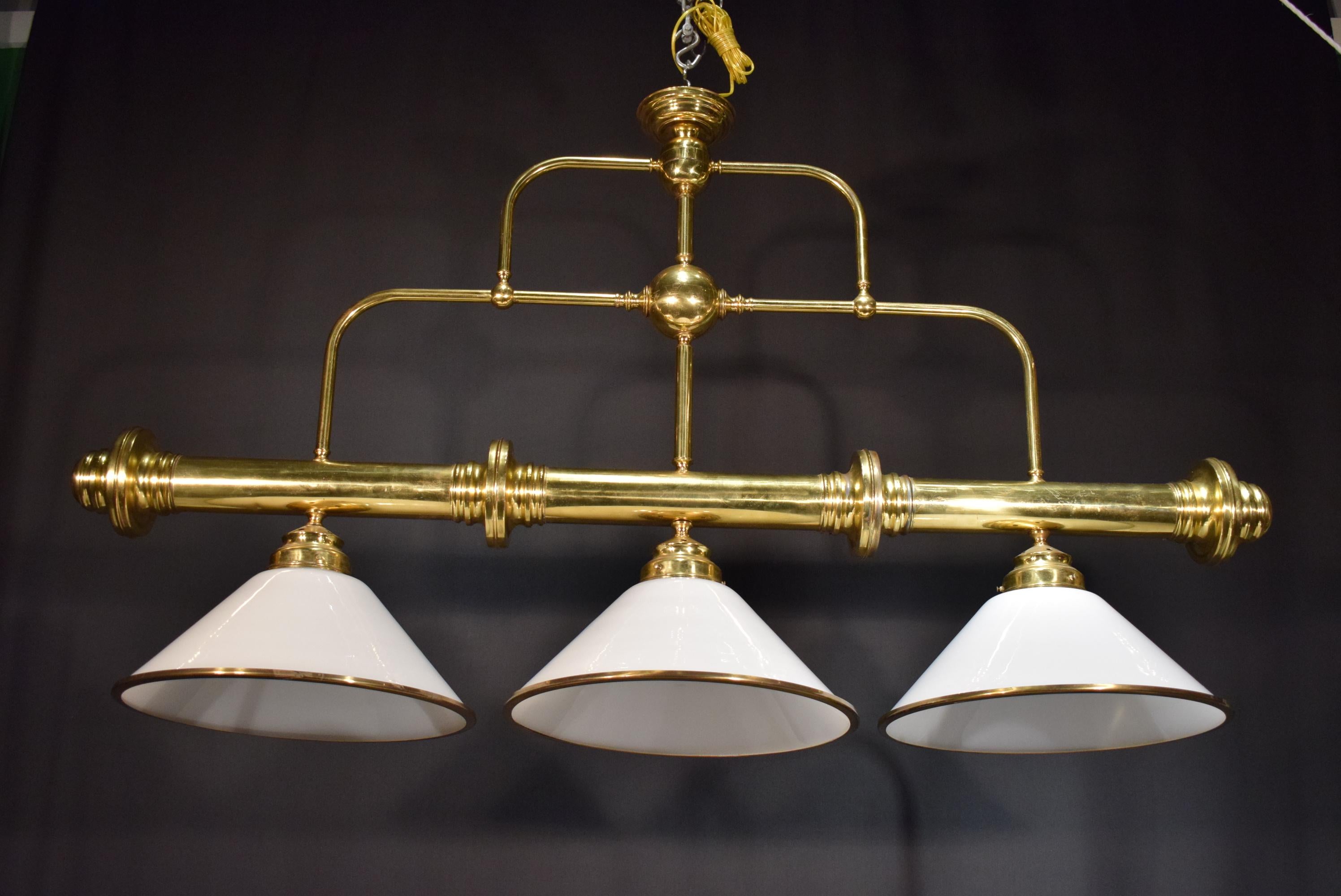 Brass Billiard Light 2