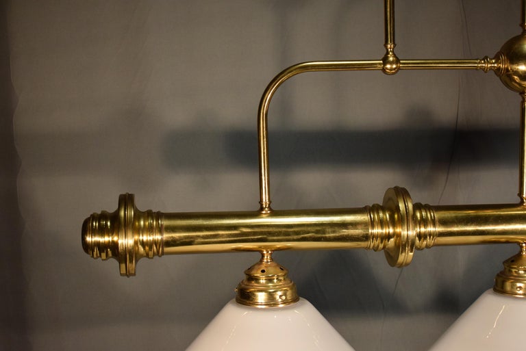 Brass Billiard Light at 1stDibs