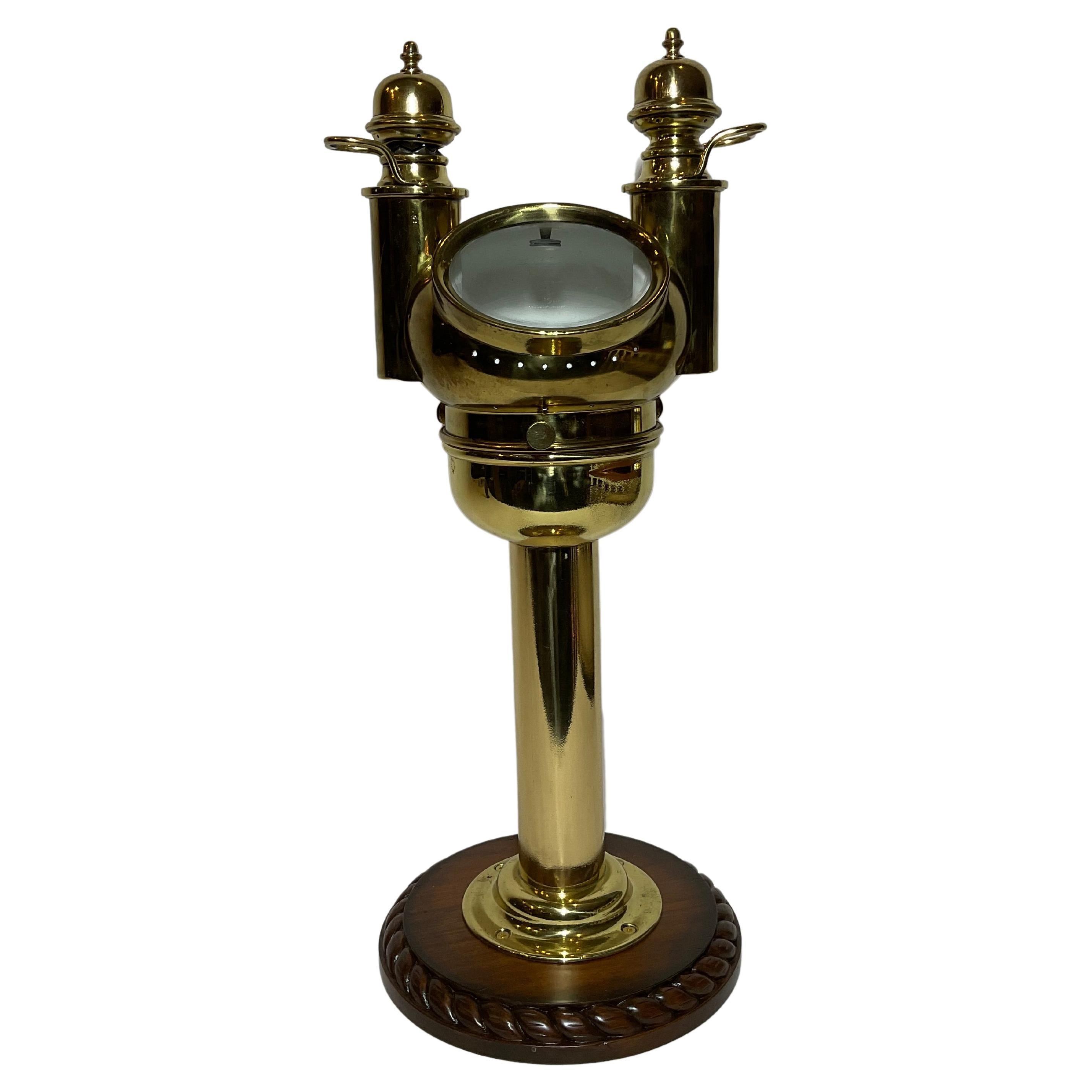 Brass Binnacle "NEGUS N.Y." For Sale