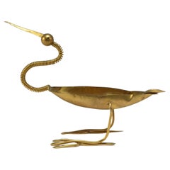 Brass Bird Ashtray