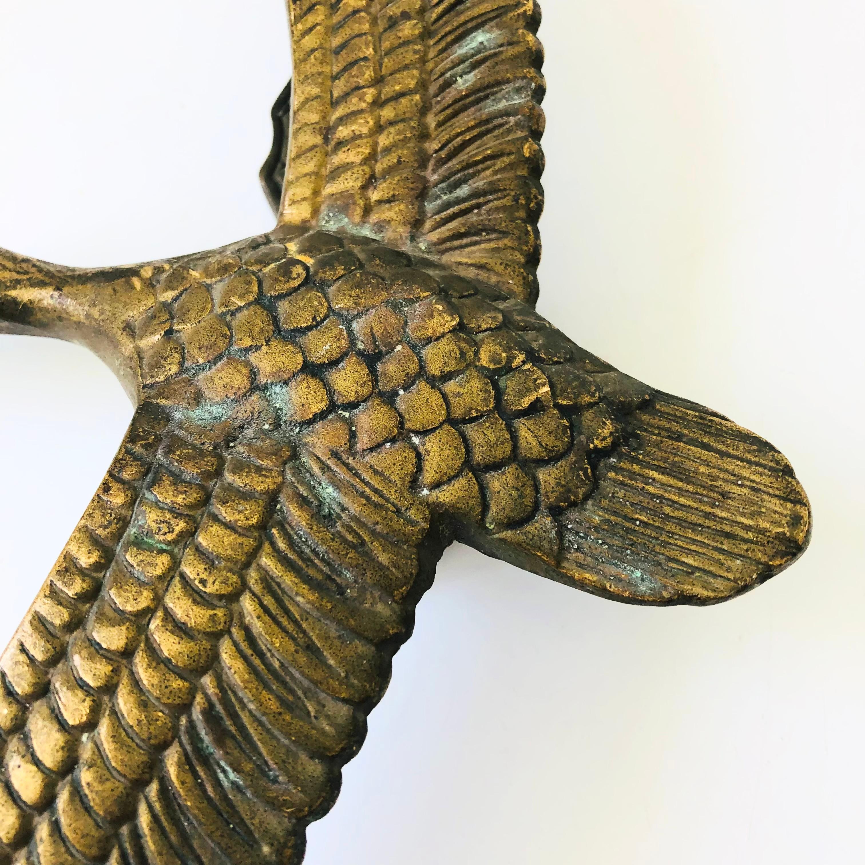 Brass Bird Door Knocker 1