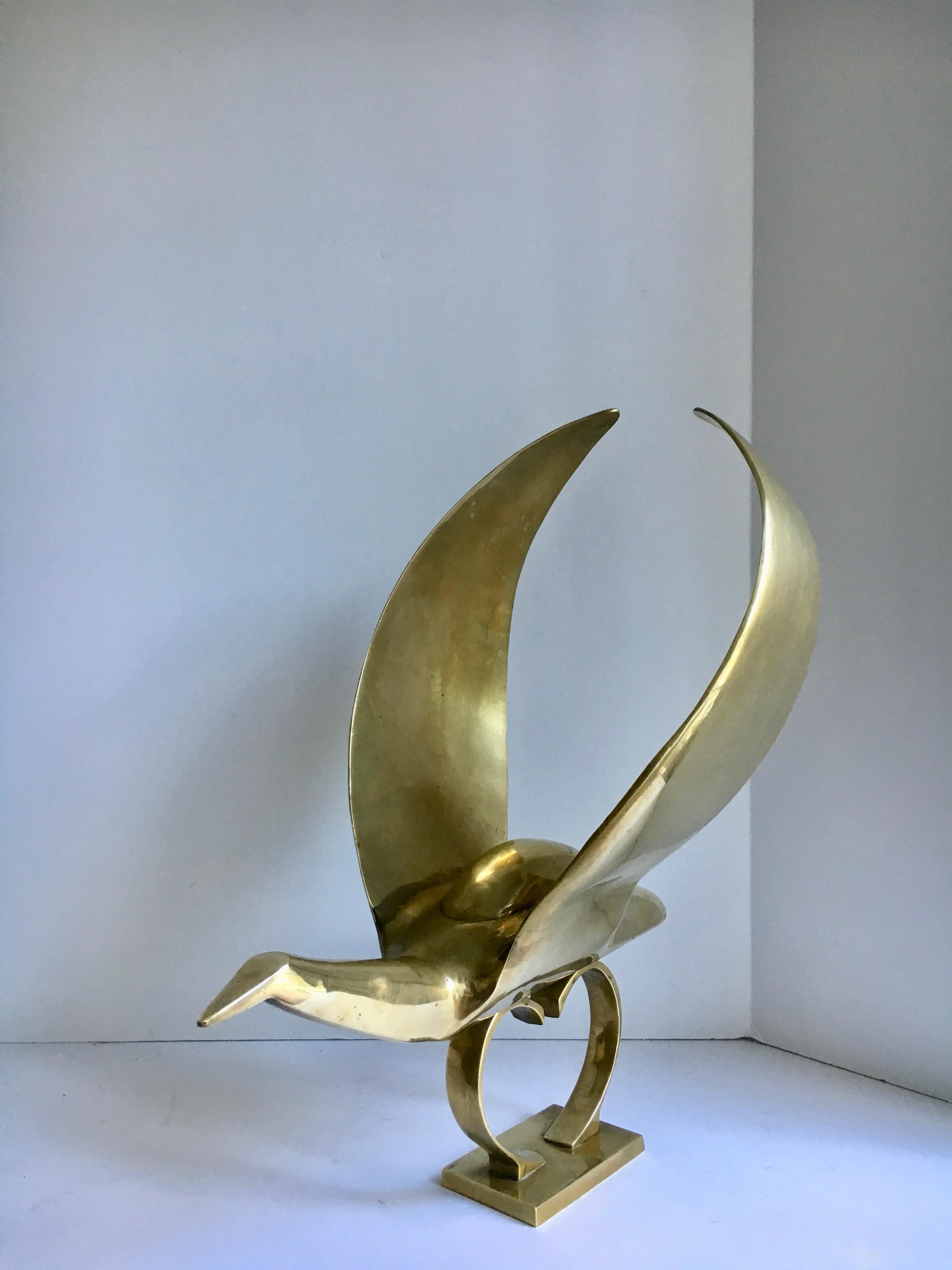 brass bird ornament
