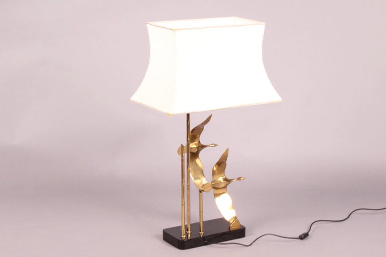 Brass Bird Table Lamp For Sale at 1stDibs