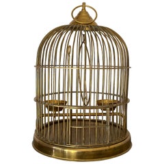 Vintage Brass Birdcage