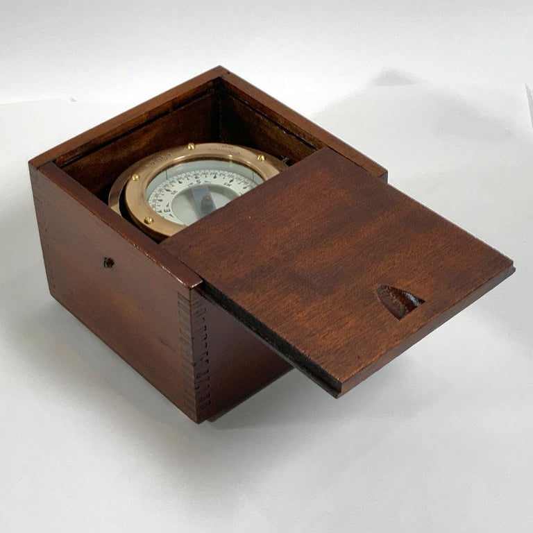 Brass Boat Compass by Star of Boston at 1stDibs
