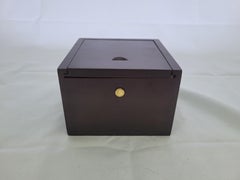 Brass Boat Compass in Varnished Wood Box