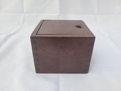 Brass Boat Compass in Varnished Wood Box
