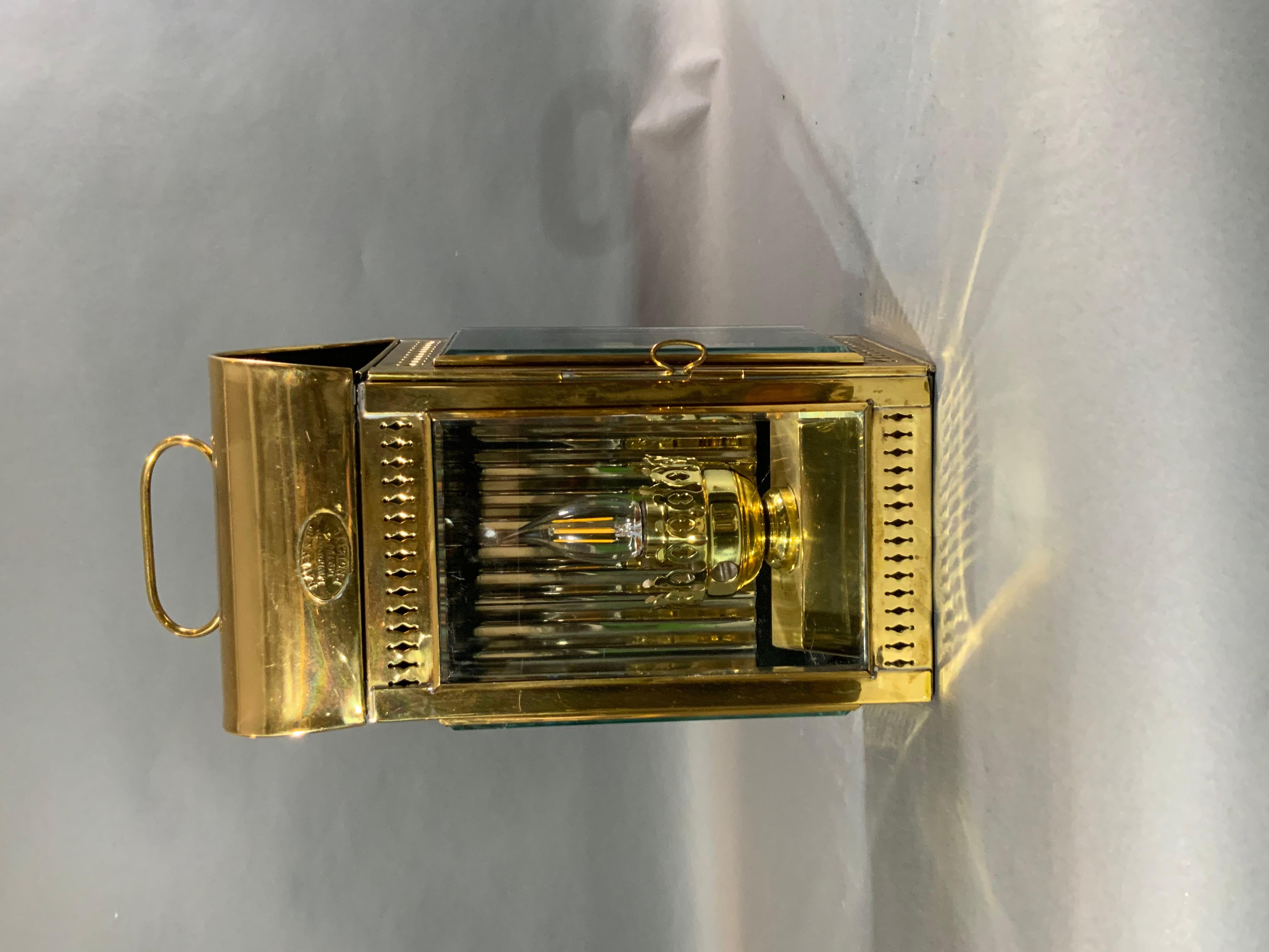 Brass Boat Lantern by Davey and Co Limited of London For Sale 1