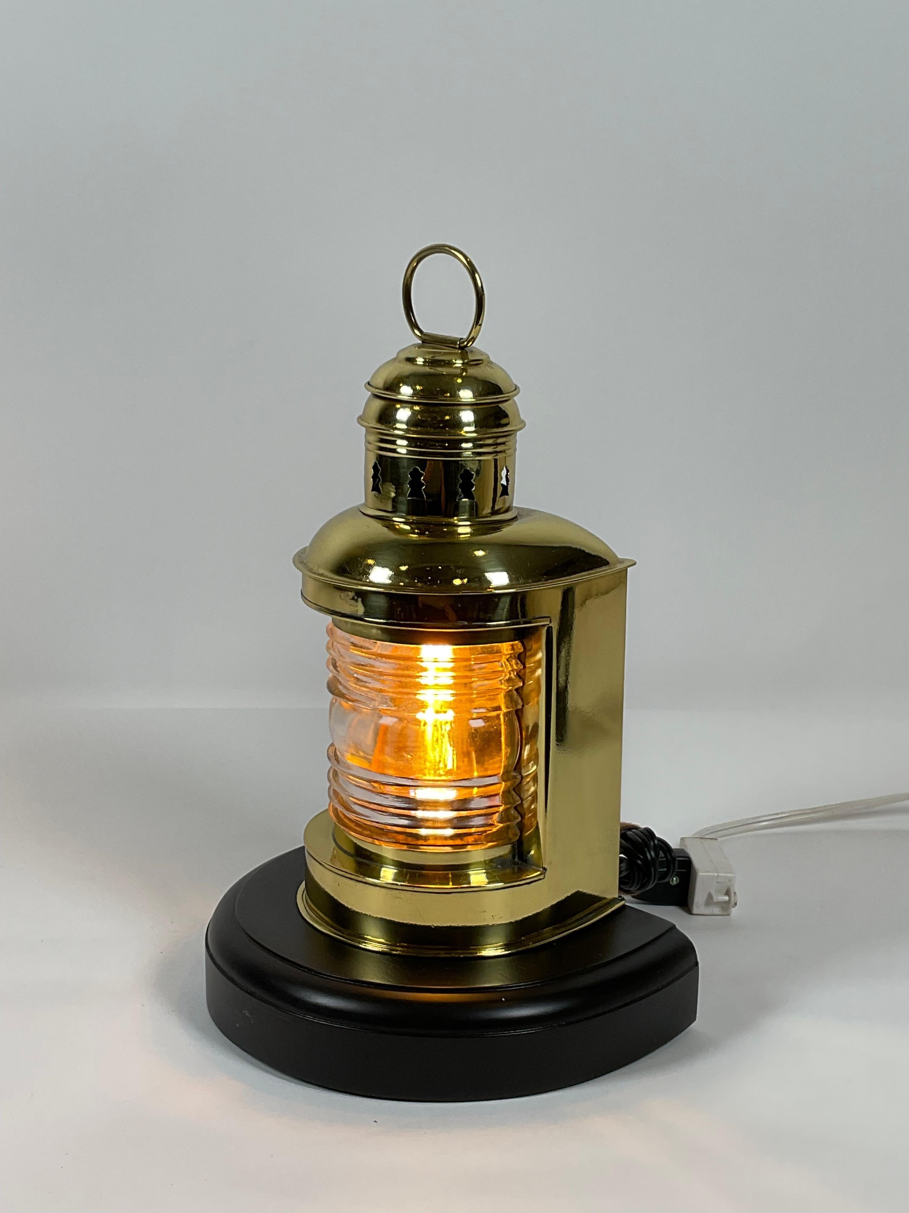 Mid-20th Century Brass Boat Lantern by Perko