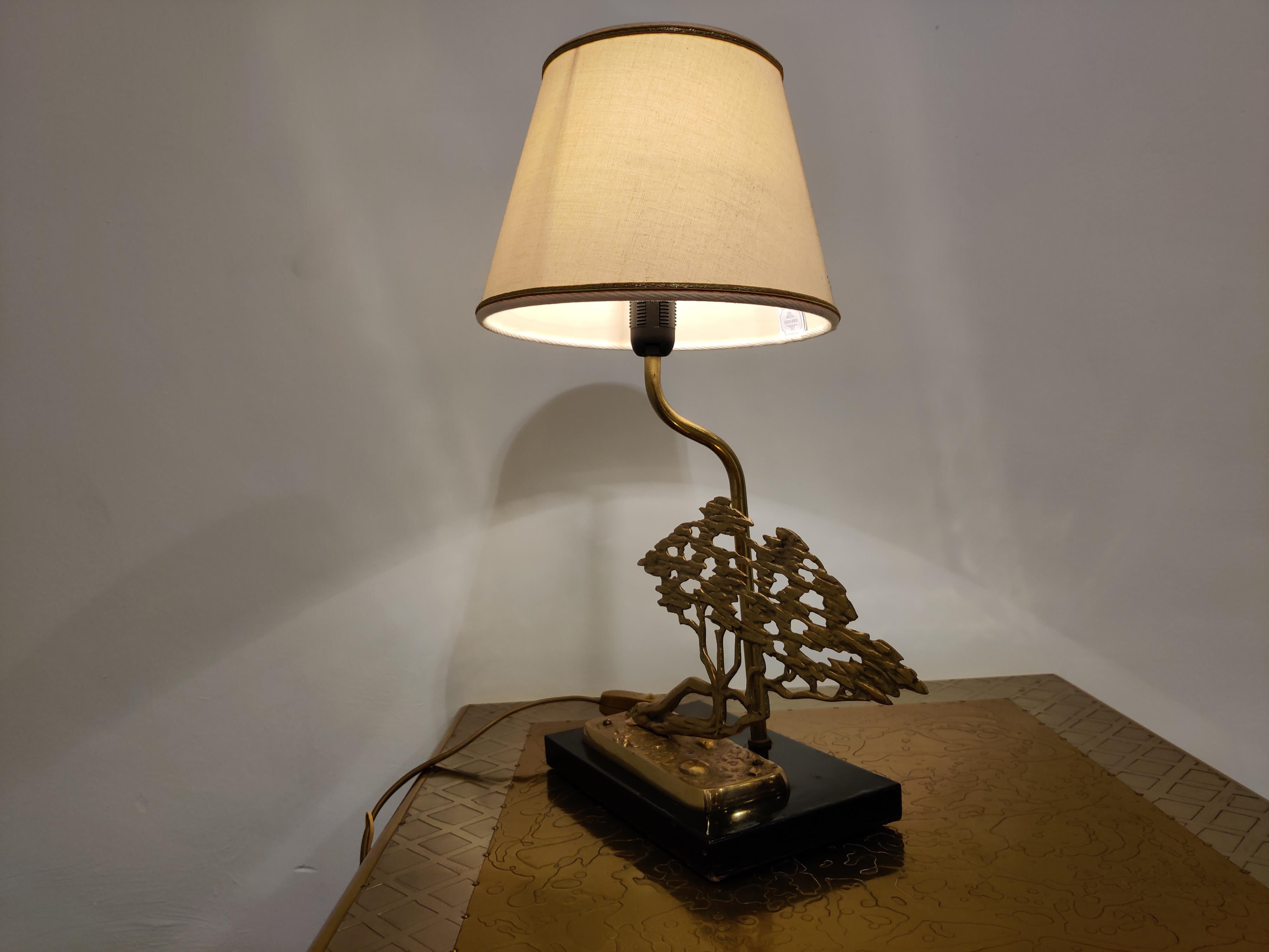 Brass Bonsai Table Lamp, 1970s 1
