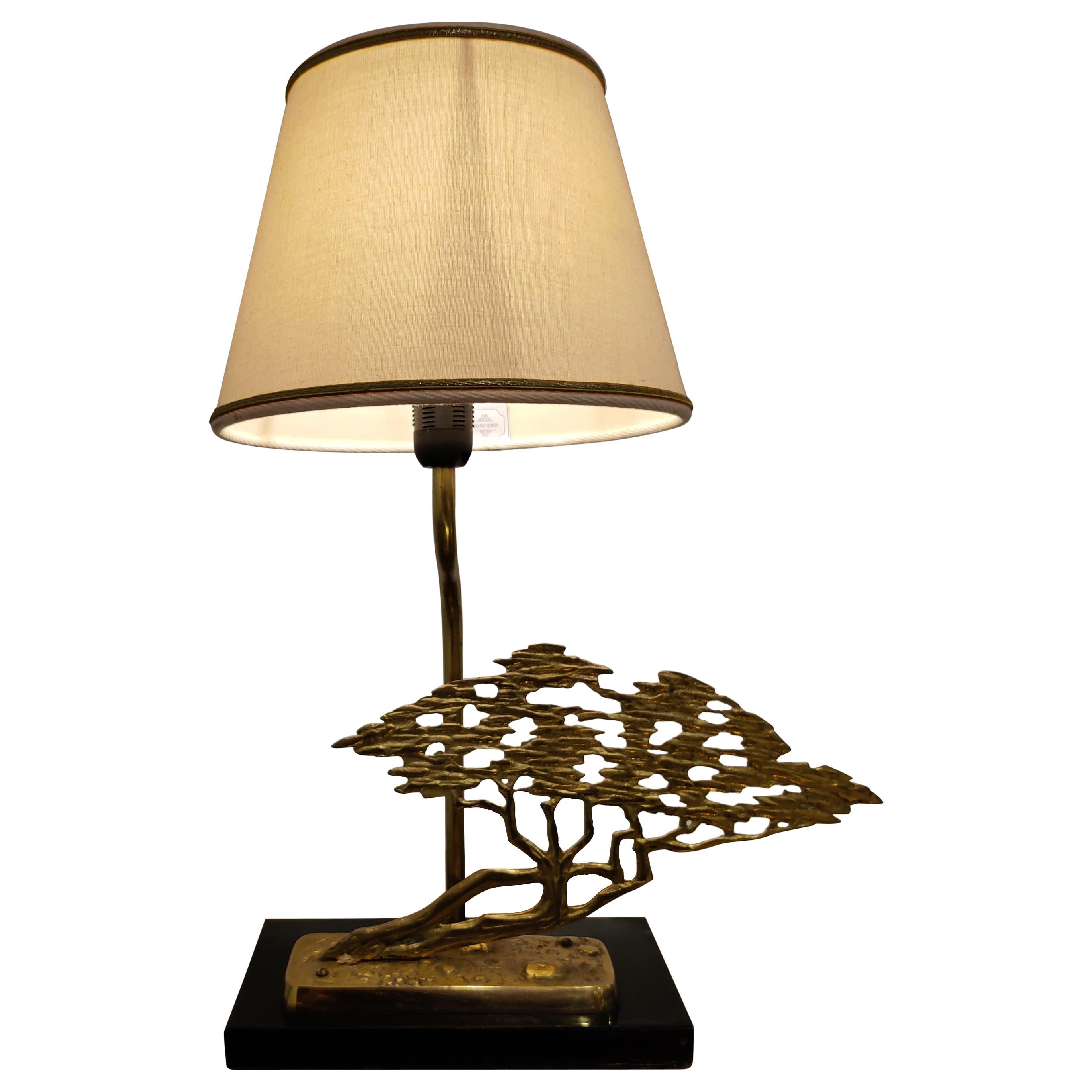 Brass Bonsai Table Lamp, 1970s