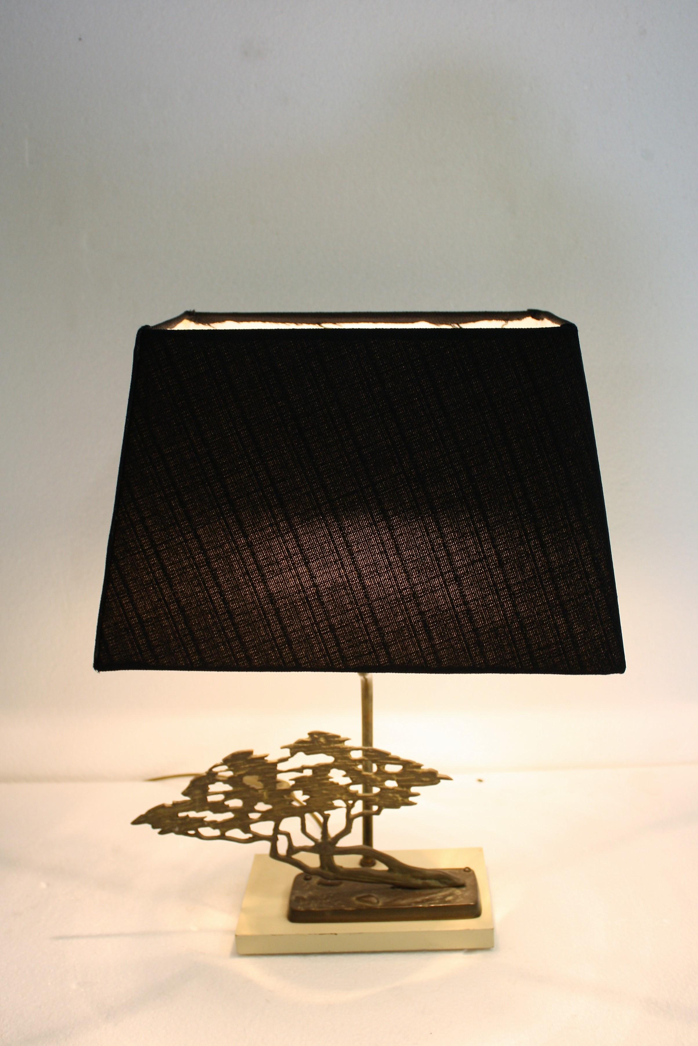 Brass Bonsai Table Lamp by Willy Daro, 1970s 3