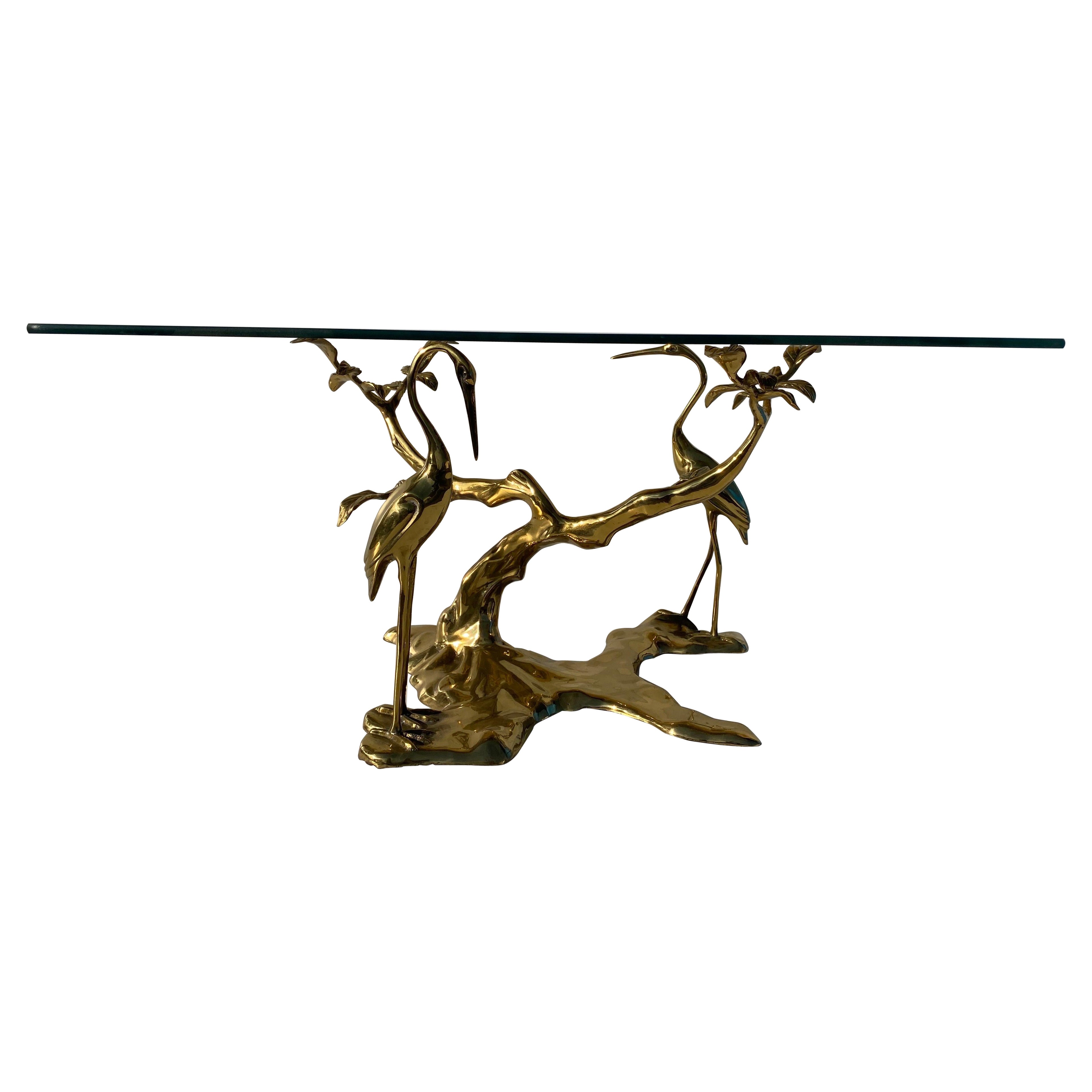 Brass Bonsai Tree Coffee Table