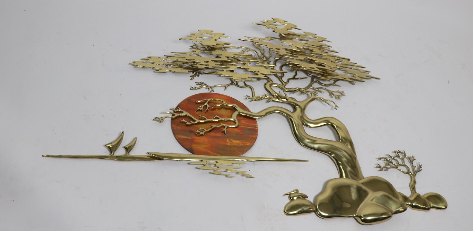 Brass Bonsai Tree Sculpture by Bijan, 1985 2