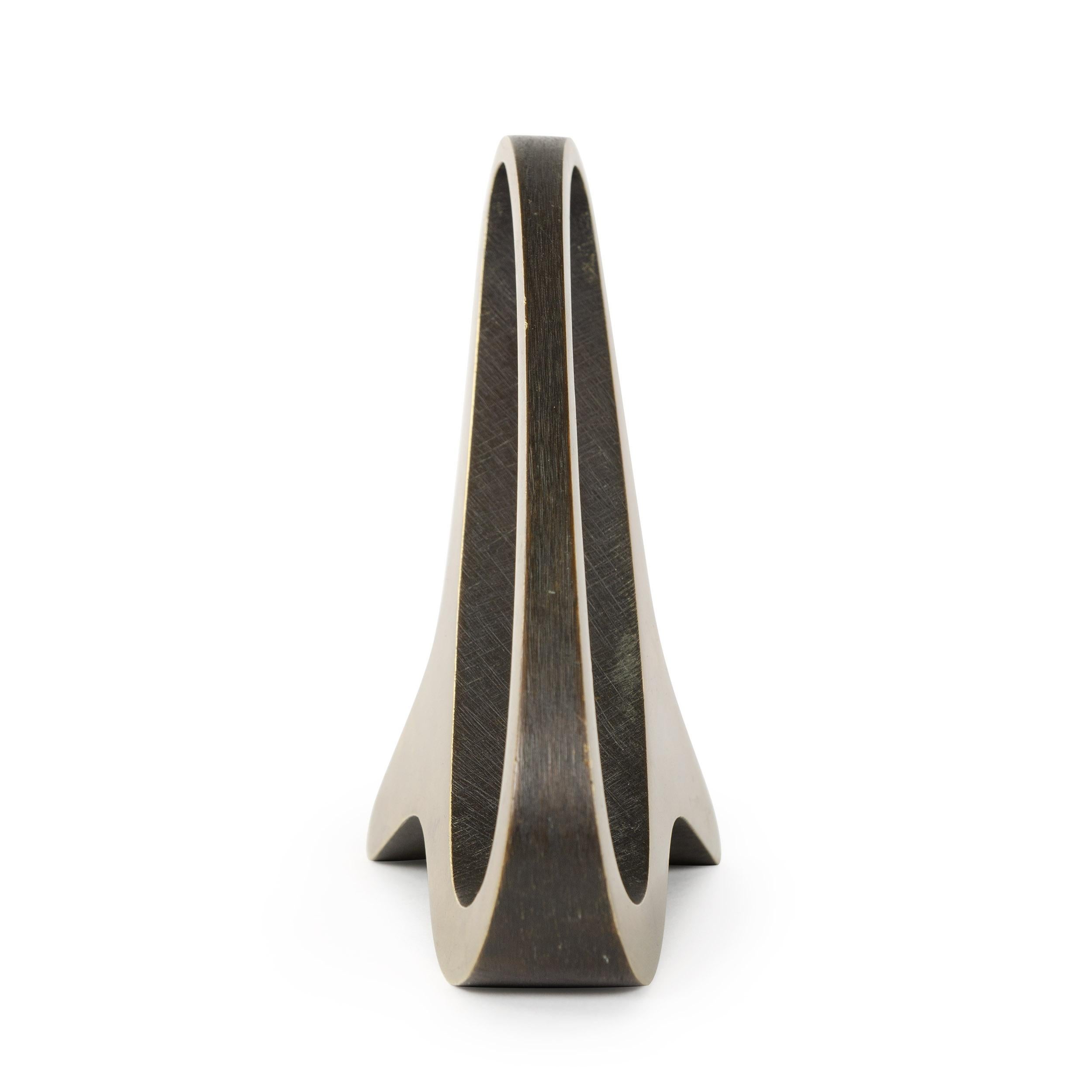Mid-Century Modern Brass Bookend by Carl Aubock