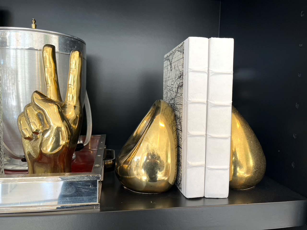 Brass Bookends by Ben Seibel for Jenfred Ware In Good Condition For Sale In Wichita, KS