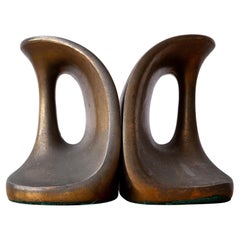 Buchstützen aus Messing von Ben Seibel für Jenfred-Ware