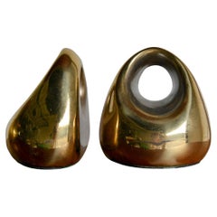 Brass Bookends by Ben Seibel for Jenfred Ware, ca. 1960