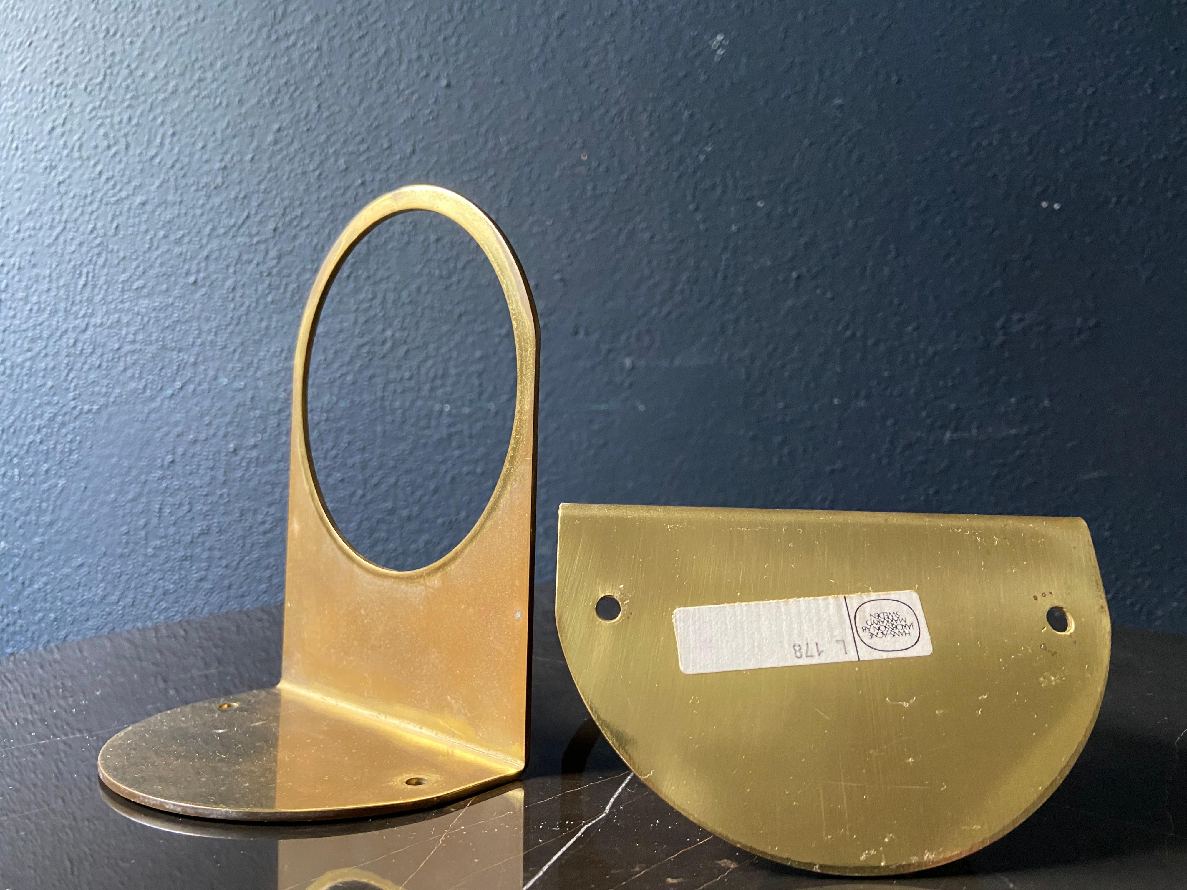 Ottone Fermalibri in ottone marcato Hans-Agne Jakobsson, Svezia, anni '60 in vendita