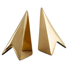 Brass Bookends N.6 by Carl Aubock