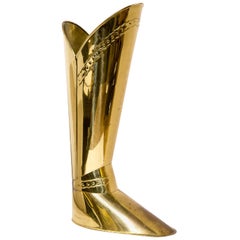 Antique Brass Boot Stick/Umbrella Stand, circa 1930