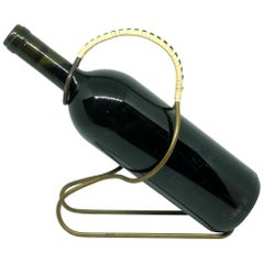 Brass Bottle Holder by Carl Auböck, Austria, 1950s
