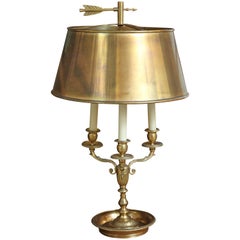 Vintage Brass Bouillotte Lamp