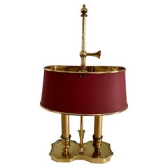 Brass Bouillotte Table Desk Lamp