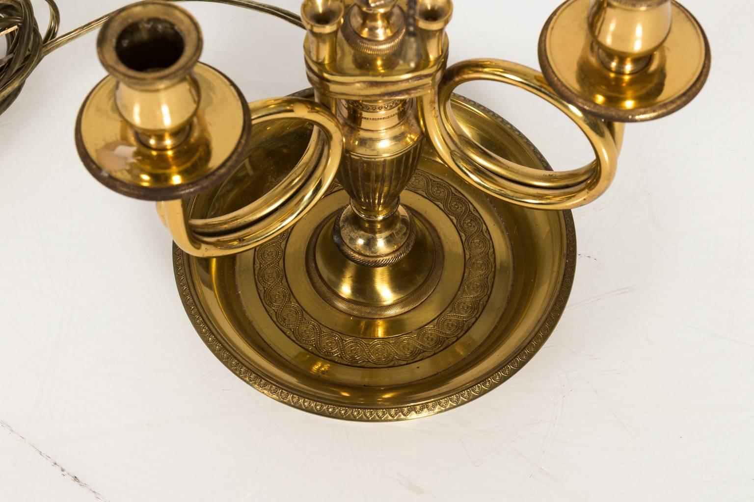 Brass Boulette Lamp In Good Condition In Stamford, CT