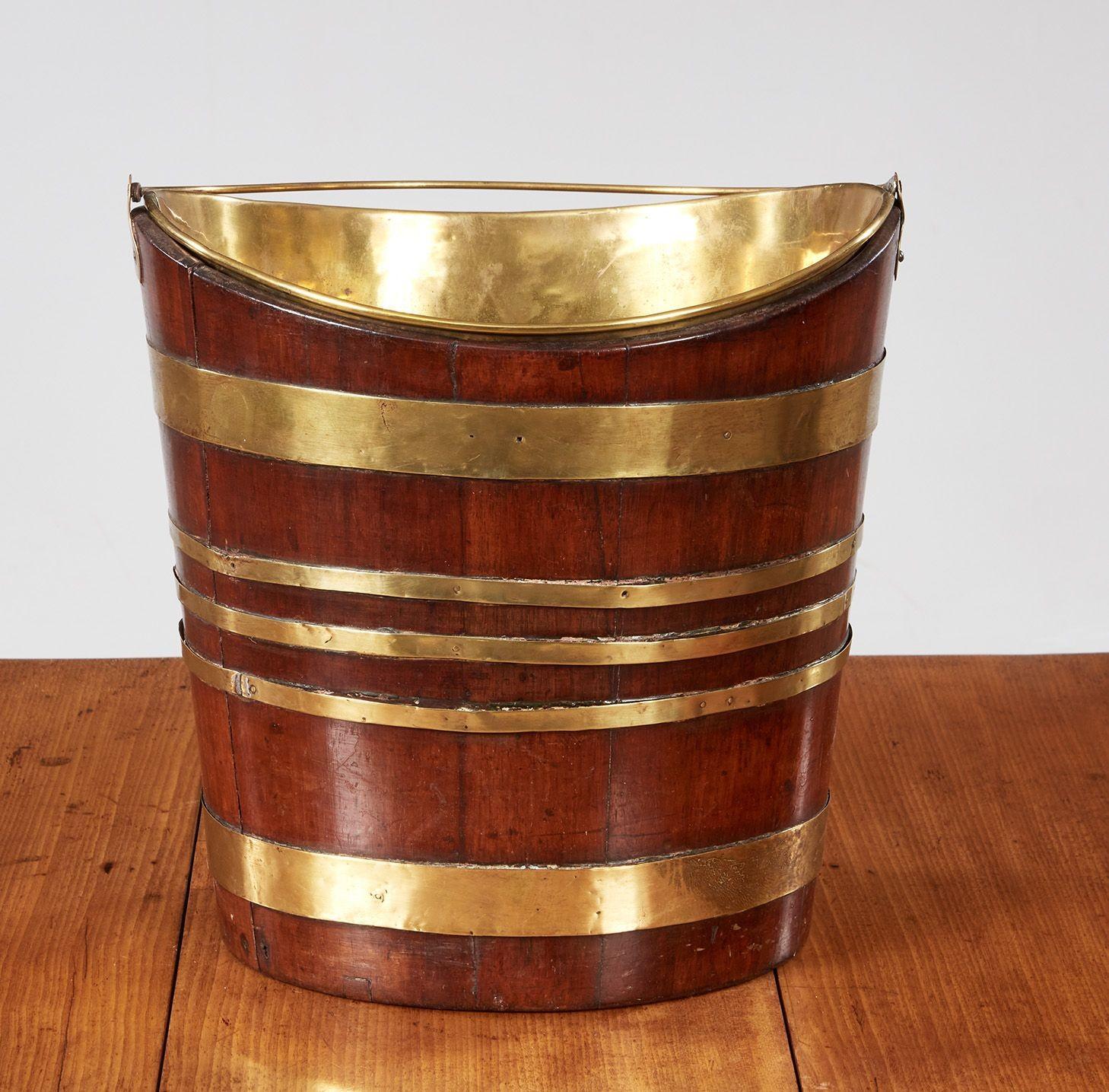 Brass Bound Boat Shaped Bucket For Sale 5