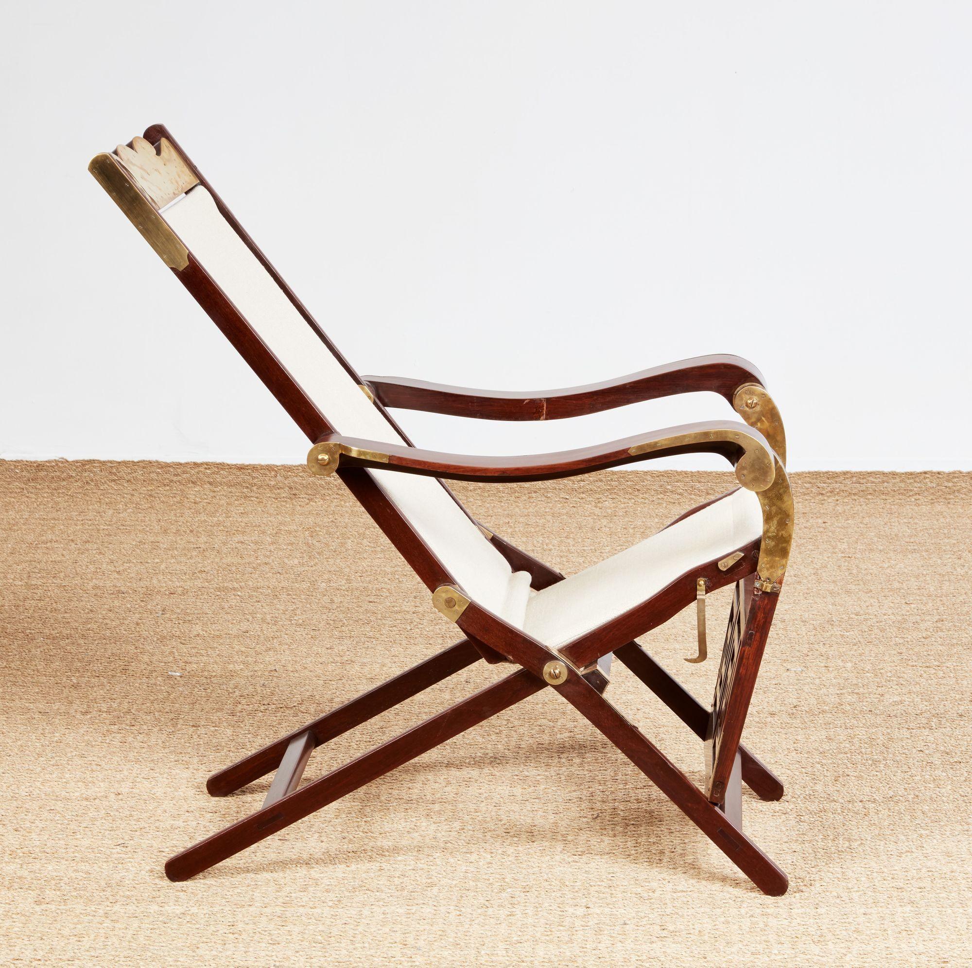Silla de Campaña/Cubierta de Latón en Bueno estado para la venta en Greenwich, CT