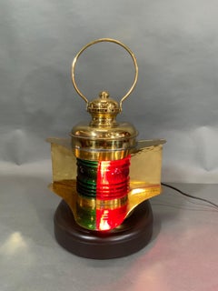 Brass Bow Boat Lantern by Perko of Brooklyn New York