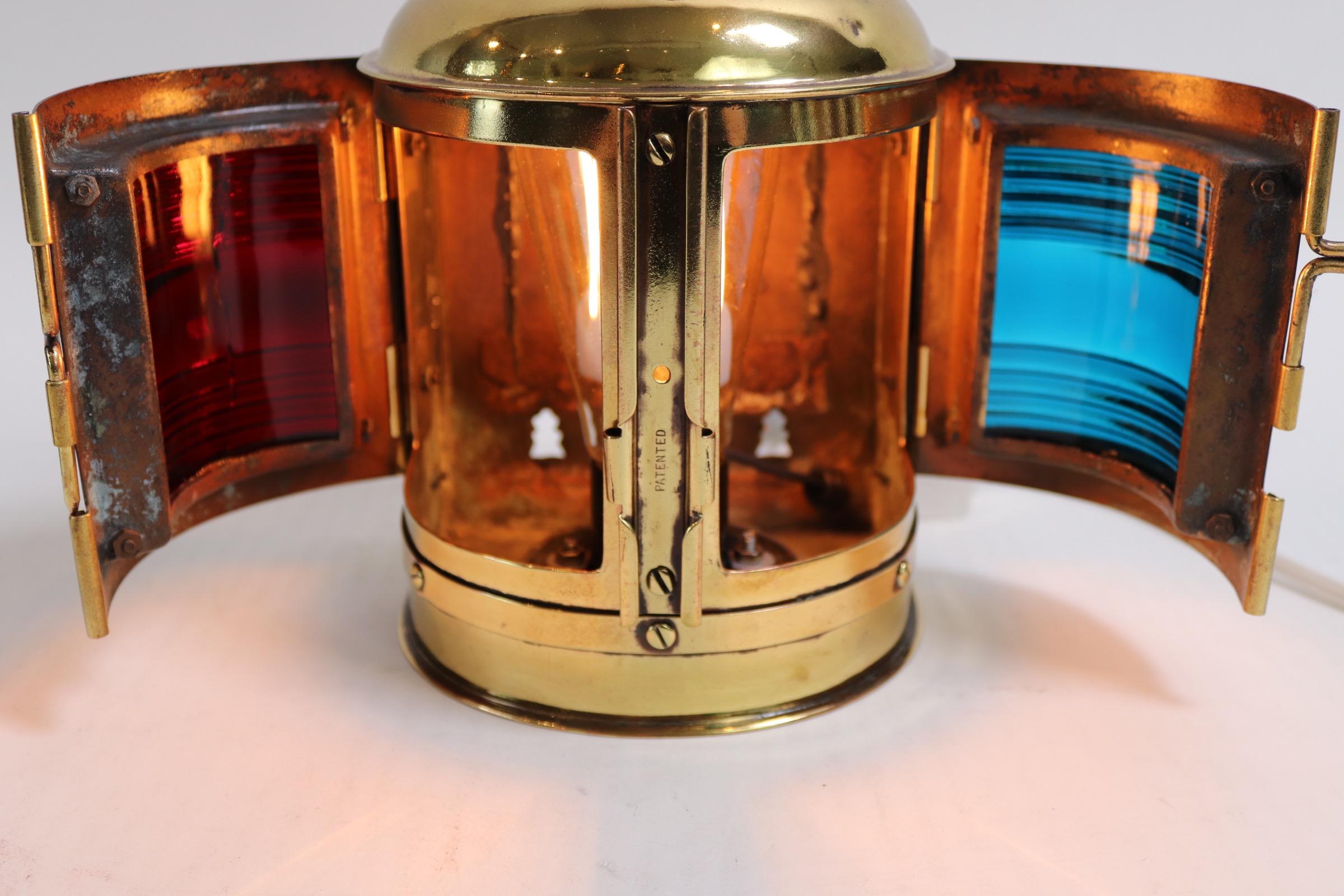 Brass Bow Lantern from Boat For Sale 3