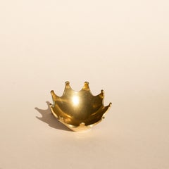 Brass Bowl or Ashtray by Carl Auböck for Werkstätte - Crown Model, Signed 1950s