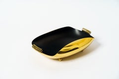 Brass Bowl Partly Blackened Vienna circa 1950s