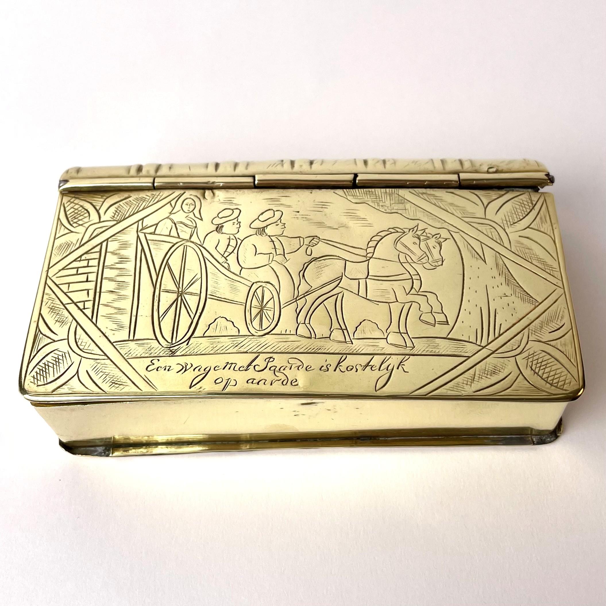 Brass Box in the Shape of a Book, Netherlands, Early 18th Century In Good Condition In Knivsta, SE